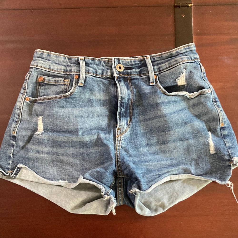 Denizen Distressed Denim Shorts